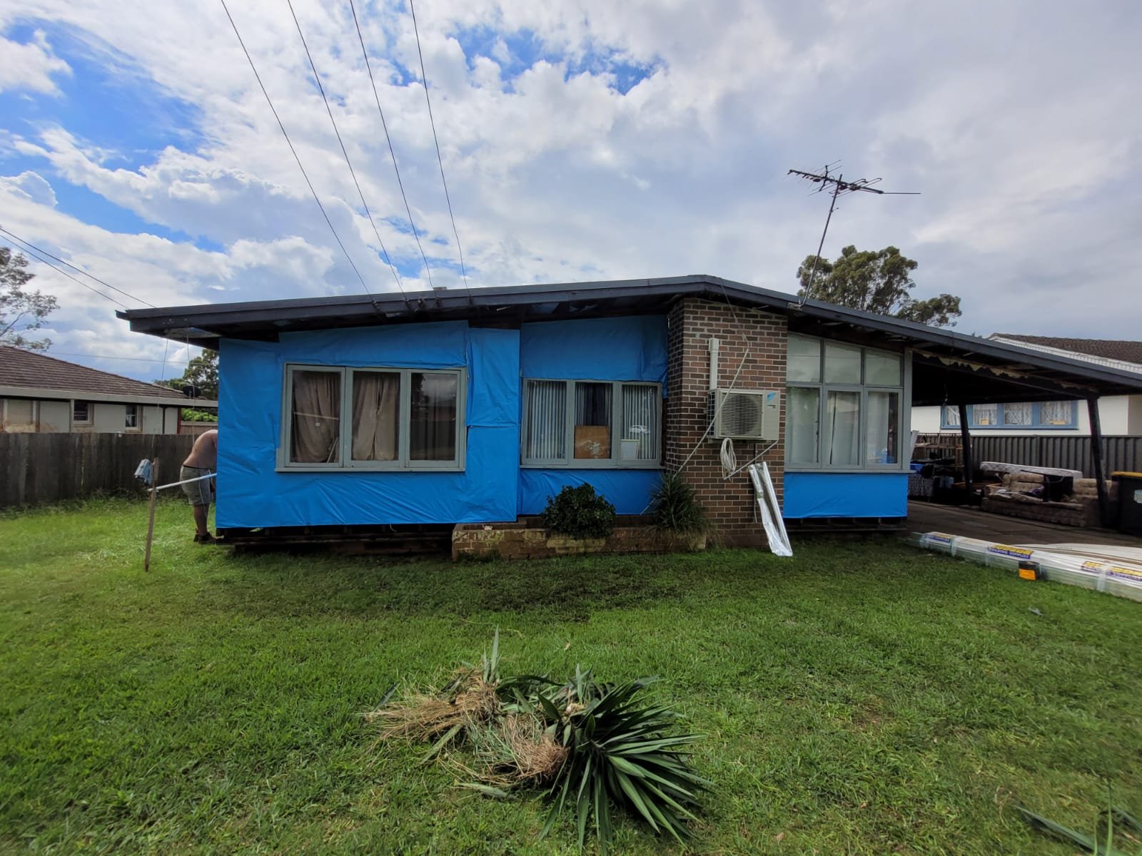 Aboriginal Housing completed removal and sarking around house Aboriginal Housing completed removal and sarking around house